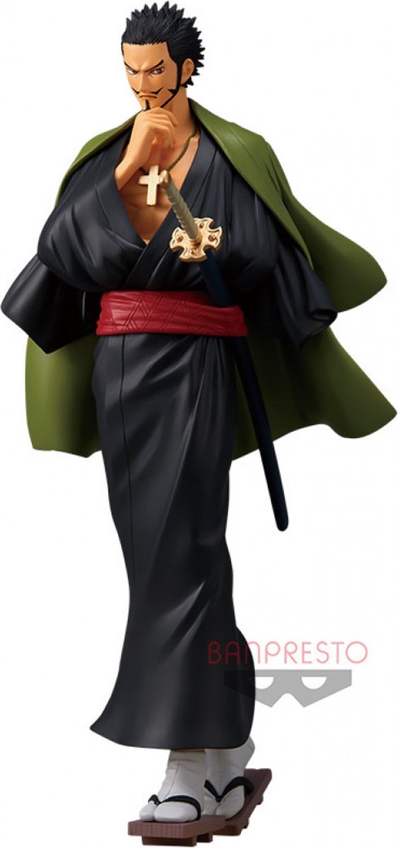 One Piece Treasure Cruise World Journey - Dracule Mihawk - Banpresto | Speelfiguur, Actiefiguur, Standbeeld, Verzamelfiguur, Collectors Item | Monkey D Luffy, Nami, Roronoa Zoro, Sanji, Drakul Mihawk | Anime Manga, Dragon Ball Z, Naruto